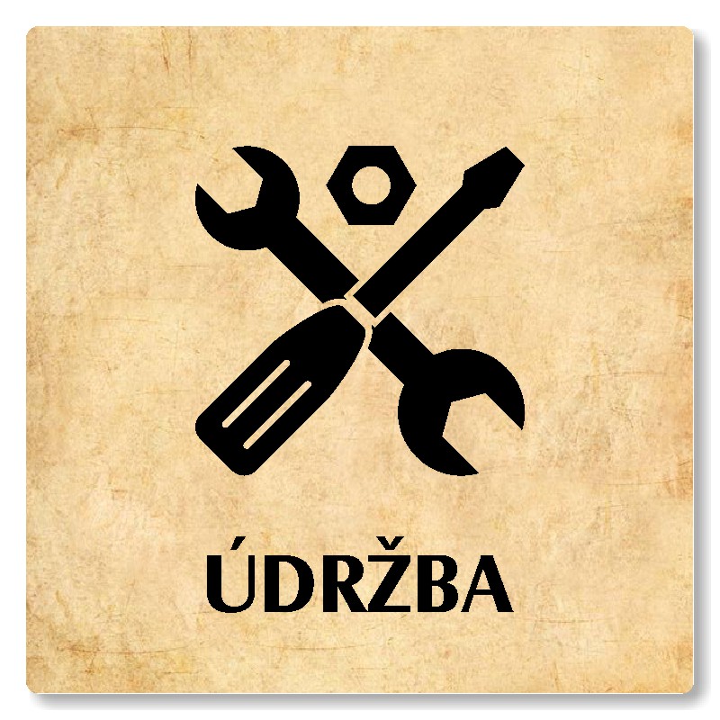 Údržba, 80x80mm, pergamen, Nevada